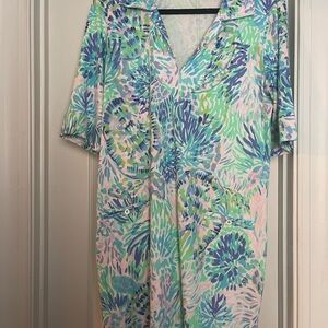 Lilly Pulitzer Vibrant Blue and Green Dress